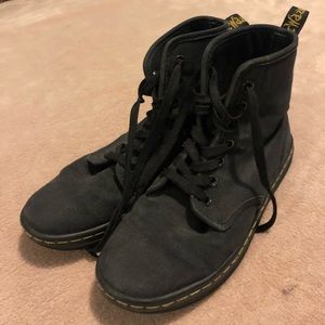 Faded Black Doc Martens